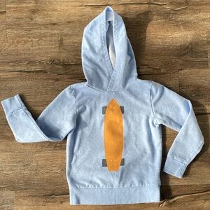 crewcuts Blue Skateboard Hoodie size 8